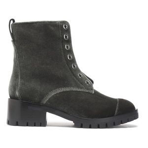 3.1 Phillip Lim Hayett Velvet Mid Calf Lug Sole Boots
